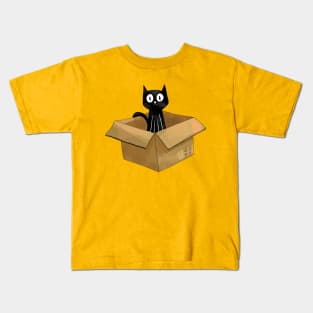 Cat in the box Kids T-Shirt